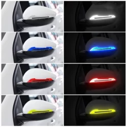 1 Conjunto Adesivo Avisar No Espelho Retrovisor Do Carro Adesivos Reflexivos Evitar Colisão Tira De Advertência Fita Tra