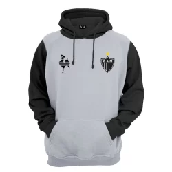 Blusa De Frio Atlético Mineiro Moletom Flanelado Até Plus Size Unissex Capuz