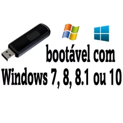 Pendrive bootavel c/ windows 7/8/10/11 instalar/formatar pc e notebook programas
