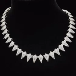 Novo Corrente Cravejada Ice Hip Hop Full Diamond 15mm Spike Cuban Chain Personalizado Moda Presente Jóias