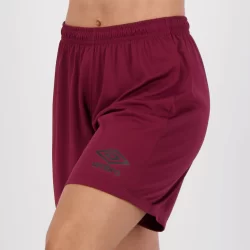 Calção Umbro Striker Feminino Bordô