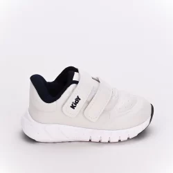 Tênis Infantil Menino Kidy Equilíbrio Fecho Duplo Branco