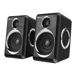 Caixa de Som Kisonli Vibebolt T005, 6W, USB, Preto e Prata, VBT-T005-BL14