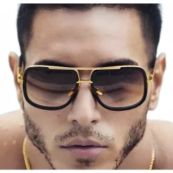 Óculos De Sol Masculino Black Vintage Retrô dourado Polarizado 400uv