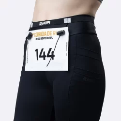 Cinto de Corrida Porta Número HUPI Running All Black
