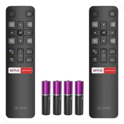 Kit 2 Controle Remoto Para Tcl Tv Smart Netflix Globoplay