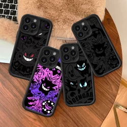 Pokemon Gengar Embalagem Para Samsung Galaxy S25 S23 S24 S22 S21 S20 Ultra Plus 5G S24 FE Nota 20 S25 + S23 + Fosco Caso