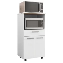 Armário de Cozinha Balcão Multiuso Duplo Forno Duetto Branco Kit's Paraná