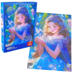 Quebra Cabeça de 100 peças da Princesa Gliter Castela