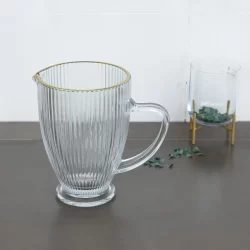 Jarra Wolff Lines de Vidro com Fio de Ouro Lines 1,3L