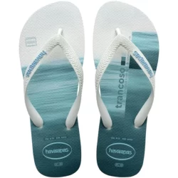 Chinelo Havaianas Top Surfer Masculino - Branco e Verde
