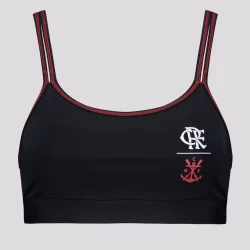 Top Flamengo Areia Feminina Preta