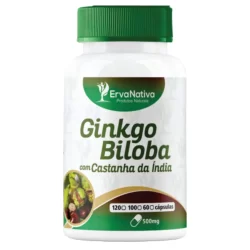 Ginkgo Biloba Castanha 500mg 100 Cápsulas