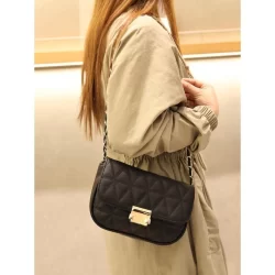 Bolsa Pequena Feminina De Ombro Alça Transversal Corrente Couro PU B392 JZ