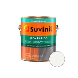 Tinta Esmalte Base de Água Seca Rápido Branco Brilhante 3,6L - SUVINIL