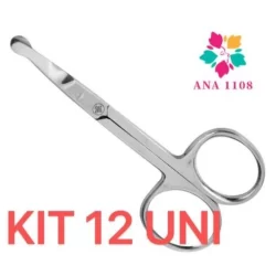 NEWSHOW KIT 12 PCS Tesoura Tesourinha Cortar Unha Sobrancelha Cílios Cortador p/ Unhas bebes