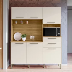 Armário de Cozinha 6 Portas 2 Gavetas Montesa