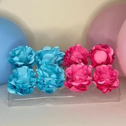 Forminhas Para Doces Finos Flor Luxo Chá Revelação Ultrafest modelo Style