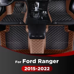 Para Ford Ranger 2015-2022 16 17 18 19 20 21 Tapetes De Chão Do Carro Personalizado Auto Pé Almofadas Automóvel Tapete C