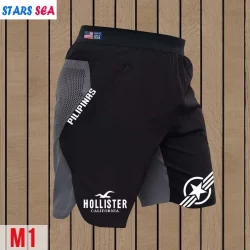 Verão Nova Moda Masculina Poliéster Esportivo Casual Shorts Leves E Respiráveis