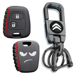 Citroen C3 C1 C2 C4 XSARA PICASSO AYGO Aigo Keycase Peugeot 107 206 207 306 307 407 Capa Para Chave Porta-Chaves Remoto