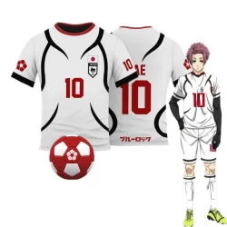 [Personalização Gratuita De Números E Nomes Disponíveis] BLUE LOCK SAE Cosplay Camisa De Pano Gráfico Completo Camiseta