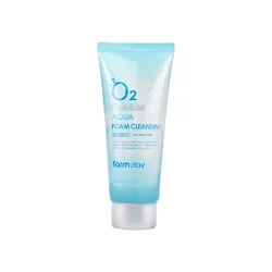 farmstay o2 premium aqua foam cleansing 100ml