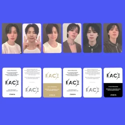 5-6pcs/set JIMIN FACE 2023 Cartões Fotográficos Álbum BT-S Lomo Postais Kpop